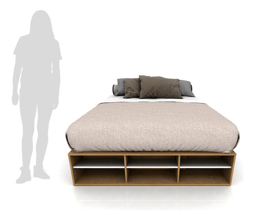 Cama Box Base Sommier Funcional 2plazas 4 Cajones Y Zap + + - Imagen 8