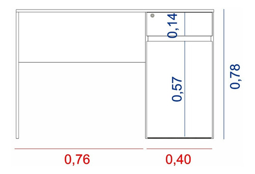 Escritorio Mesa Pc Oficina 2 Cajones Moderno + Envió Sin Cargo Capital Federal - Imagen 14