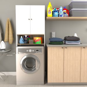 Mueble Sobre Lavarropas Organizador Para Lavadero 180 Cm