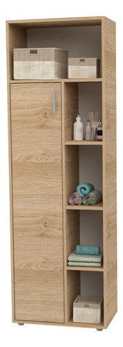 Mueble Organizador Armario Zen Alto P/ Baño 1p Estantes + +