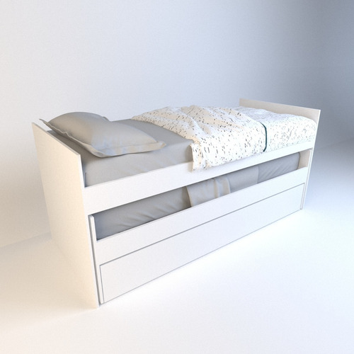 Cama Nido Triple Minimalista P/ Colchon 1 Plaza Resistente - Imagen 4