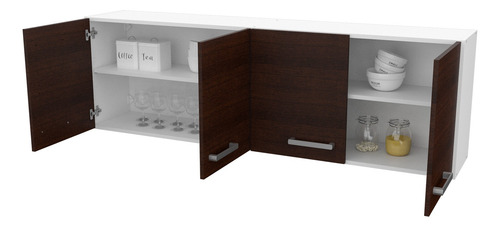 Alacena Mueble Organizador Para Cocina 160 Cm En Melamina - Imagen 8