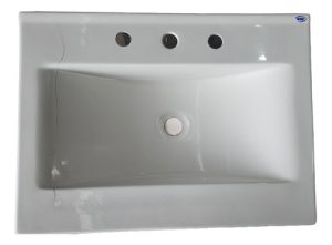 Mesada Baño Vanitory Marmol Sintetico Embutir 3 Aguj. Outlet