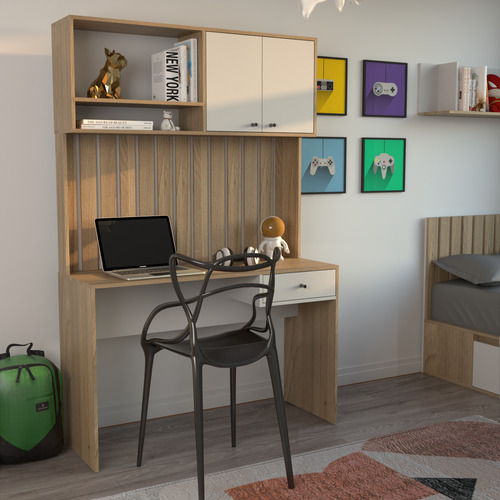 Escritorio Varillado Mesa Pc Computacion Con Alzada Moderno - Imagen 2