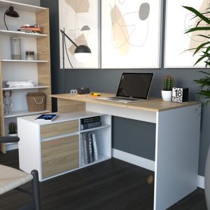 Escritorio En L O Recto Funcional Oficina Hogar Juvenil