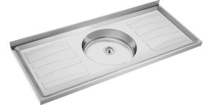 Mesada Cocina De Acero Inoxidable 1,20x0,52