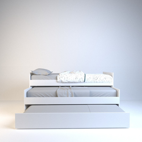 Cama Nido Triple Minimalista P/ Colchon 1 Plaza Resistente - Imagen 6