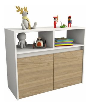 Mueble Juguetero Guardado Organizador Baul Con Ruedas + + +