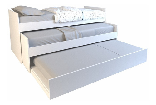 Cama Nido Triple Minimalista P/ Colchon 1 Plaza Resistente