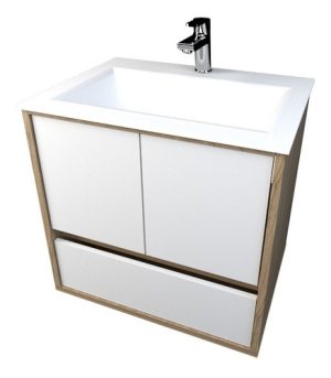 Vanitory Flotante Colgante Minimalista Mueble Baño C/ Mesada