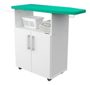 Mueble Organizador Centro De Planchado Con Ruedas Melamina
