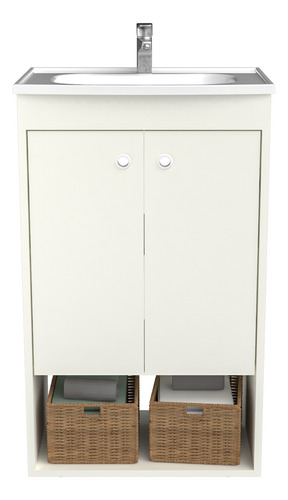 Vanitory 2ptas Moderno Con Bacha Mueble P/baño+++