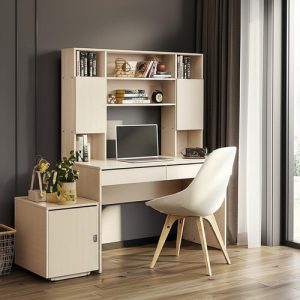 Escritorio Mosconi 720 Con Alzada 2 Cajones Melamina De 121cm X 168cm X 60cm Venezia Mate