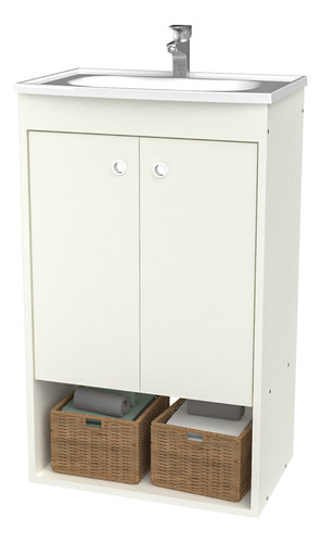 Vanitory 2ptas Moderno Con Bacha Mueble P/baño+++ - Imagen 2