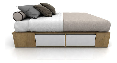 Cama Box Base Sommier Funcional 2plazas 4 Cajones Y Zap + + - Imagen 6