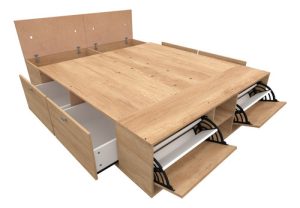 Box Benethon 2 Plazas Con Cajones Color Mendra