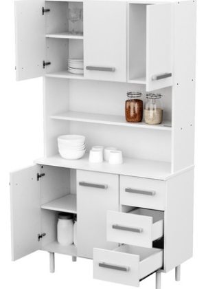Mueble De Cocina Triplo Kit Mosconi Aparador Blanco