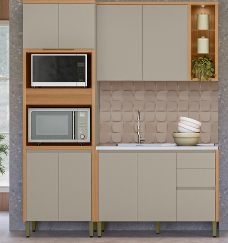 Mueble Despensero Portahorno Doble Armario Multifuncion - Imagen 9