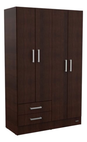 Placard Mosconi Dakar Placard 24 Color Wengue De Mdp Con 4 Puertas Batientes