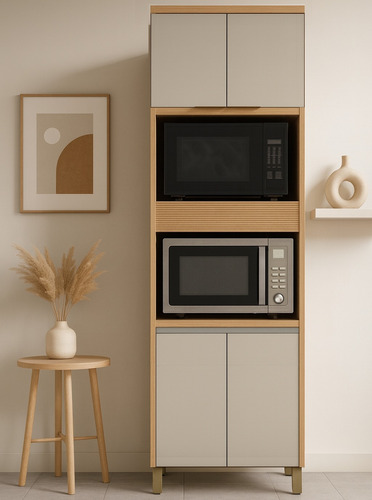 Mueble Despensero Portahorno Doble Armario Multifuncion - Imagen 2