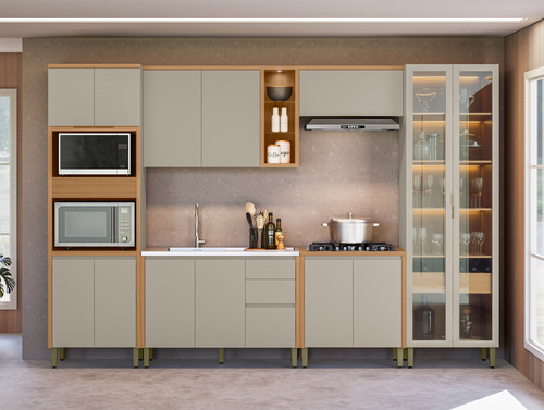 Mueble De Cocina Alacena 120cm Armario Horizontal Guardado - Imagen 10