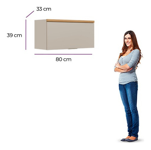 Alacena 80 Mueble Organizador Horizontal Sobre Purificador + - Imagen 7