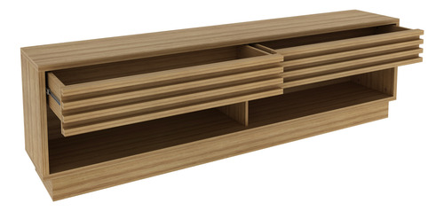 Rack Mesa De Tv Led De Apoyo Modular 2 Cajones Moderno Hogar - Imagen 5