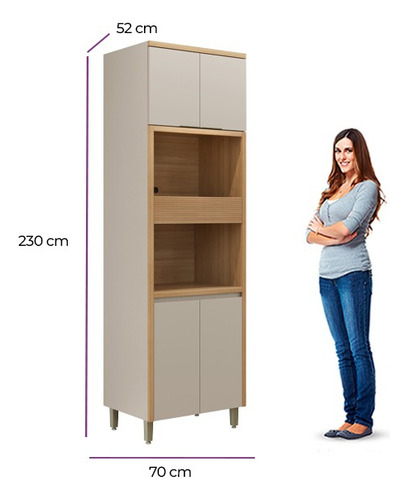 Mueble Despensero Portahorno Doble Armario Multifuncion - Imagen 6
